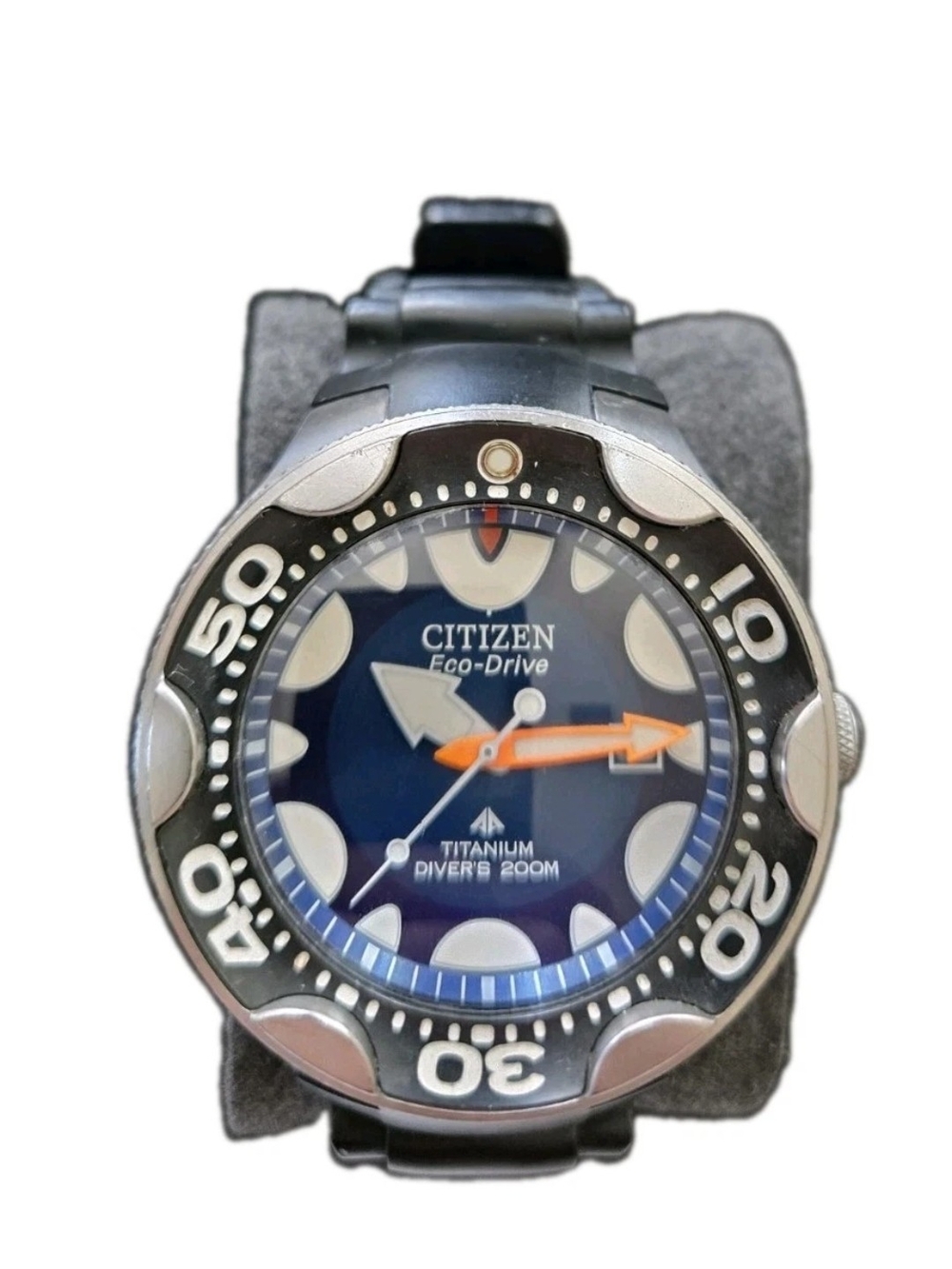 Original Citizen Promaster Orca Titanium Eco-Drive Blue Dial Diver Watch BN0016
